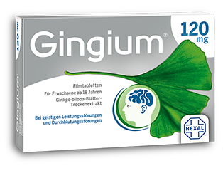 Gingium<sup>&reg;</sup> – bei Vergesslichkeit<sup>*</sup> frühzeitig handeln